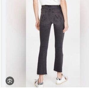 MOTHER Charcoal Ankle Jeans